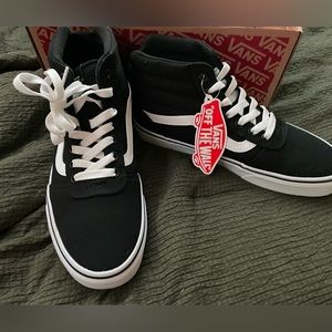 Black and White High Top Vans